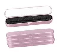 VILLCASE 4pezzi Scatola Regalo per Penne in Metallo Astuccio per Matite Vuoto Scatola per Raccolta di Penne con Fodera Interna in Spugna Astucci per Matite Dorati Scatole Portapenna