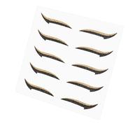 VILLCASE 5 Paia Adesivi per Eyeliner Autoadesivi Glitter in Colla Pe, Facili da Applicare, per Make-up da Palcoscenico e Halloween, per Principianti e Professionisti