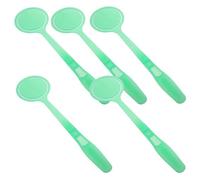VILLCASE 5 Pezzi Accessorio per Dischetti di Cotone Cosmetici in Plastica Verde, Resistente e Versatile, con Manico Staccabile per Skincare e Cura del Viso