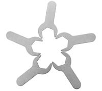VILLCASE 5 Pezzi Chiave Regolatore Bombola Gas Argento, in Acciaio Inox | Valvole Riduttrici e Dadi Regolatore, Uso Domestico e Industriale, Alta Durezza, Superficie Arrotondata
