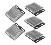 VILLCASE 5 Pezzi Riflettori per Sensore Fotoelettrico a Fascio Polarizzato, Pannelli Retroriflettenti per Sicurezza Veicoli e Cantieri, Componenti di Ricambio Alta Riflettività