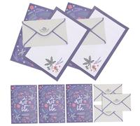 VILLCASE 5 set Carta da Lettere con Buste Floreali Elegante Carta Stazionaria Spessa e Opaca per Scrittura per Matrimonio Festa Evento Speciale