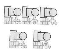 VILLCASE 5 Set Patch per Sublimazione Sottobicchieri Rotondi A Sublimazione Sottobicchieri Vuoti per L'artigianato Vuoto Sublimazione dei Cerotti Riparativi Toppa Poliestere 18 Pezzi * 5
