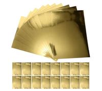 VILLCASE 50 Pezzi Carta Metallizzata Oro Formato A4 Superficie a Specchio, Facile da Tagliare e Piegare, per Progetti DIY e Lavoretti Manuali