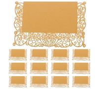 VILLCASE 50 Pezzi Hollow Heart-shaped Wedding Table Name Cards Blank Reception Seating Place Cards For Dinner Parties And Special Events Table Decoration