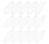 VILLCASE 50 Pezzi Reti la Pulizia delle Spazzole in Nylon Bianco con Struttura a Esagono e Cuscino Morbido, Pulitore Portatile per Pettini per Uso Domestico in Ufficio