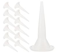 VILLCASE 50 Pezzi Ugello per Calafataggio in Plastica Bianco per Colla Strutturale | Riutilizzabile, Anti-goccia e Resistente All’usura, Montaggio Semplice per Cucine, Porte e Finestre