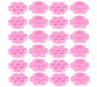 VILLCASE 500 Pezzi Porta Colla Accessorio per Procedure di Laminazione Ciglia a Forma di Fiore per Extension Ciglia in ABS Rosa Facile da Pulire e Migliora L'efficienza del Grafting