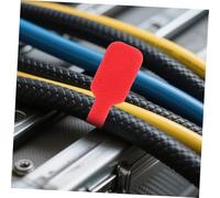 VILLCASE 56 Pezzi Etichette per Multicolore in Riutilizzabili Scrivibili con Chiusura Strappo Organizzatore Resistente per Ufficio e Computer