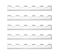 VILLCASE 5pezzi Porta Pennelli Unghie Scomparti in Acrilico Trasparente Supporto per Nail Art Manicure Organizer Pennelli Smalto Crystal Stand Portatile per Salone e Uso Domestico