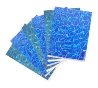 VILLCASE 6 Pezzi Carta Effetto Acqua Realistica per Modellini Micro Paesaggi Fluviali, Materiale Plastico Versatile per Diorami e Scenari Esterni Naturali