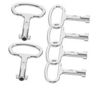 VILLCASE 6 pezzi Chiavi Utility in Alluminio per Valvole e Contatori Multiuso per Scatole Stagne Elettriche Acqua e Metano Compatte e Resistenti per Uso Quotidiano e Sostituzione