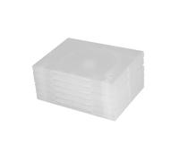 VILLCASE 6 pezzi Custodie CD Dvd Trasparenti Singolo Disco Porta Media Video Storage Case Portatile per Cinema Casa