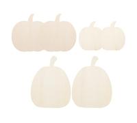 VILLCASE 6 Pezzi Decorazioni Halloween in Legno Non Finito a Forma di Zucca, Perfette per Lavoretti Creativi Diy, Stimolano L'immaginazione