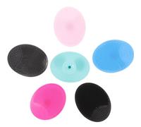 VILLCASE 6 Pezzi Luffa Spazzola Massaggiante Per Il Spazzola Per Il in Silicone Scrubber in Silicone Per Il Scrubber Al Per Il a Per Shampoo Gel Di Silice Manuale Bambino