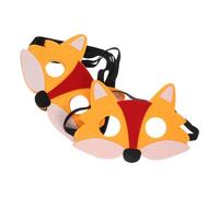 VILLCASE 6 Pezzi Maschera da Mezza Faccia in Feltro a Forma di Lupo Mannaro per Cosplay e Halloween, Design Speciale e Lavorazione Delicata per Atmosfera Festiva