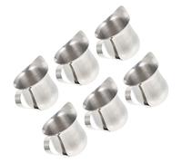 VILLCASE 6 Pezzi Piccola Tazza per Latte, Semplice ed Elegante | Superficie Liscia e Arrotondata, Facile da Pulire, Uso Multifunzionale, per Bevande, Salse e Latte