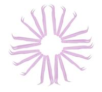 VILLCASE 60 Pezzi Pinzette in Plastica Lilla Punta Curva per Pittura Diamante, Leggere e Multifunzione, per Piccole Parti per Fai-da-Te nella Creazione di Gioielli