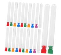 VILLCASE 60pezzi Contenitore per Aghi da Ricamo Scatola di Plastica per Aghi Porta per Riporre Gli Tubo per Apertura Vite Contenitore Trasparente per per Lavori Artigianali