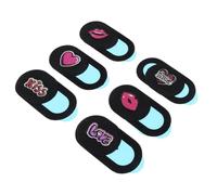 VILLCASE 6pezzi Copri Webcam Scorrevole Cuore e Labbro Set Per Laptop Tablet e Computer Desktop e Ultrapiatto