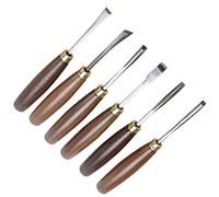 VILLCASE 6pezzi Kit Di Utensili Per Intaglio Del Legno Scalpelli Manuali Per Falegnameria Sgorbie Per Xilografia Strumenti Professionali Per Artigiani e Artisti