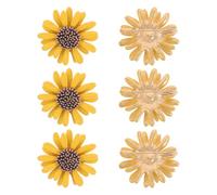 VILLCASE 6pezzi Spilla Margherita e Distintivi da Bavero in Lega Decorazione Floreale per Hijab Maglioni Accessori per Abbigliamento da Donna