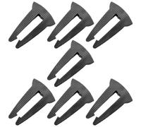 VILLCASE 7 Pezzi Blocco Facile da Rimuovere Superficie Antiscivolo Opaca in Ptr Nero Protegge per Manopola del Fornello a Gas e Animali Domestici in Ambiente Cucina Domestica