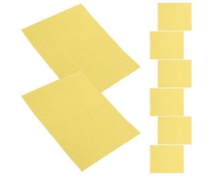 VILLCASE 8 Pezzi Adesivo Isolante Nano per Piastra Chioma, Protezione Termica Resistente Alta Temperatura, per Cura Chioma e Viaggio