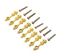 VILLCASE 8 Pezzi Kit per Fusi Metallici in Ferro per Mobili Tappo Terminale a Testa Zucca, Resistente alla Deformazione e Facile da Installare, per Mobili e Armadi Vino in Ambienti Office e