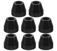 VILLCASE 8 Pezzi Tappetino Antiscivolo per Altoparlanti in Gomma Nera Rotondo Isolamento da Urti e Supporto Morbido 30x20x25mm per Mobili e Taglieri