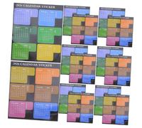 VILLCASE 8 set Planner Mensili Adesivi Indicizzati Colorati per Diario e Calendario Linguette Autoadesive Resistenti per Organizzazione Ufficio e Studio Etichette Decorative per