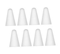 VILLCASE 8pezzi Tappi Protettivi Per Punta Penna in Silicone Morbido Antiscivolo Per Penna Stylus Generazione Guscio Sottile Silenzioso Per Scrittura e Disegno Preciso Colore Bianco Traspar