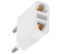 VILLCASE Adattatore Continentale 6A in Rame Massiccio, Design Compatto, Convertitore per Uso in Viaggio e Alimentazione Elettrica