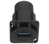 VILLCASE Adattatore USB 3.0 da Pannello Nero Connettore Maschio e Femmina, Materiale PC e Metallo, Resistente Ip67, per Montaggio Incasso e Trasferimento Dati