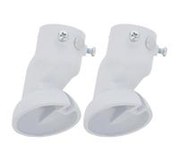 VILLCASE Adattatori per montaggio ventilatore a soffitto, bianco, in acciaio, 2 pezzi, per soffitti inclinati fino a 45°, per case vecchie Stili multipli