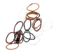VILLCASE Anelli per Cinturini di Orologi in Vera Pelle 20mm Set da 20 Pezzi Passanti Multipli, Supporti Scorrevoli per Cinturini Uomo e Donna, Accessori Ricambio per Orologi Quotidiani