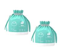 VILLCASE Asciugamani Monouso per Viso in Cotone 2 Pezzi 40 Fogli Salviette Struccanti e Detergenti Asciutte e Umide per Viaggi Lavoro e Uso Quotidiano