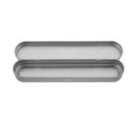 VILLCASE Astuccio Portaoggetti in Metallo Resistente Cerniera Organizer Portatile per Penne Raschietti Lingua e Pinzette Scatola per Cancelleria da Viaggio e Uso Quotidiano