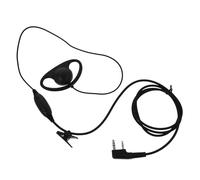VILLCASE Auricolare per Radio Bidirezionale Filo Nero, Microfono Integrato e Archetto Auricolare in Pu, Lunghezza Cavo 130cm, per Conversazioni Private e Mani Libere in Ambienti Montani