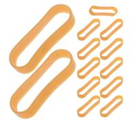 VILLCASE Bande Elastiche Larghe in Gomma Marrone per Ceramica 13 Pezzi, Facili da Applicare e Rimuovere, Morbide e Flessibili per Studio di Ceramica e Laboratori di Vasi