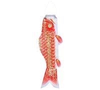 VILLCASE Bandiera Decorativa Koi in Seta e Raso Stile Giapponese, Resistente allo Sbiadimento e Leggera, per Esterni e Fiere del Tempio, Effetto Ondeggiante nel Vento