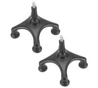 VILLCASE Base per Bastone Quadripode Antiscivolo in Ferro e Abs, Design Rotante a 360°, Set da 2 Pezzi per Anziani a Piedi