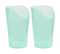 VILLCASE Bicchieri per Disfagia e Assistenza a Letto 2 Pezzi, Anti-Soffocamento, 250 Ml, per Anziani Allettati e Disabili