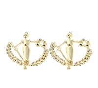 VILLCASE Bilancia Spilla da Donna 2 Pezzi in Lega Oro Design Elegante Resistente a Deformazioni e Sbiadimento, per Feste e Celebrazioni Natalizie