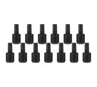 VILLCASE Bottiglie Vuote Design Ecologico e Pratico in Vetro per Smalto 15ml Set 13 Pezzi Tappo Nero per Manicure Professionale e Personale
