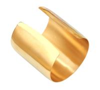 VILLCASE Bracciale Rigido Donna in Acciaio Dorato Braccialetti alla Moda per Uso Quotidiano e Feste Design Elegante e Regolabile Regalo per Ragazze