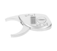 VILLCASE Calibro per Misurazione del Grasso Corporeo Display Lcd, Strumento Pratico e Affidabile in Plastica Argento per Palestra e Fitness Risoluzione 0,1mm