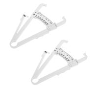 VILLCASE Calibro Portatile e Leggero la Misurazione del Grasso Corporeo 2 Pezzi in ABS Design Semplice ed Elegante Tester di Grasso per Persone