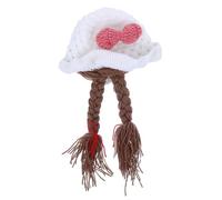 VILLCASE Cappello Lana Lavorato a Maglia per Bambina Fiocco, Materiale Spesso e Elastico, per l'inverno per Servizi Fotografici