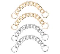 VILLCASE Catene per Valorizzare 4 Decorative Pezzi e Ferro Oro in Scarpe Accessori Argento Diy Semplici e Delicati le Calzature in Ogni Occasione di Lavoro